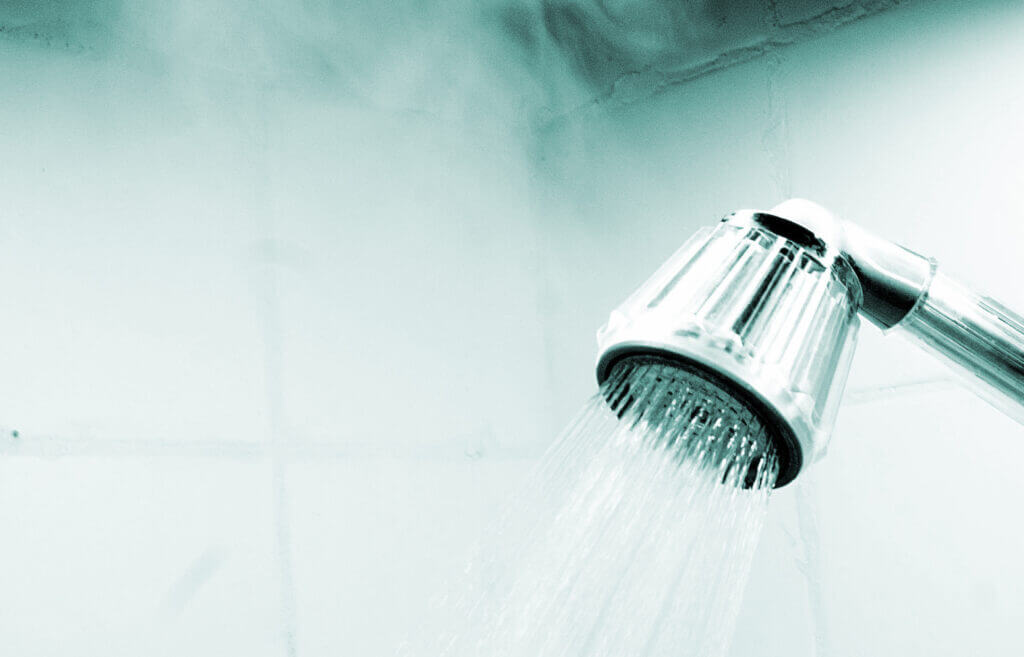 hot water in shower