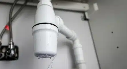 kitchen sink is leaking underneath