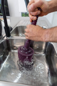 Blocked Kitchen Sink