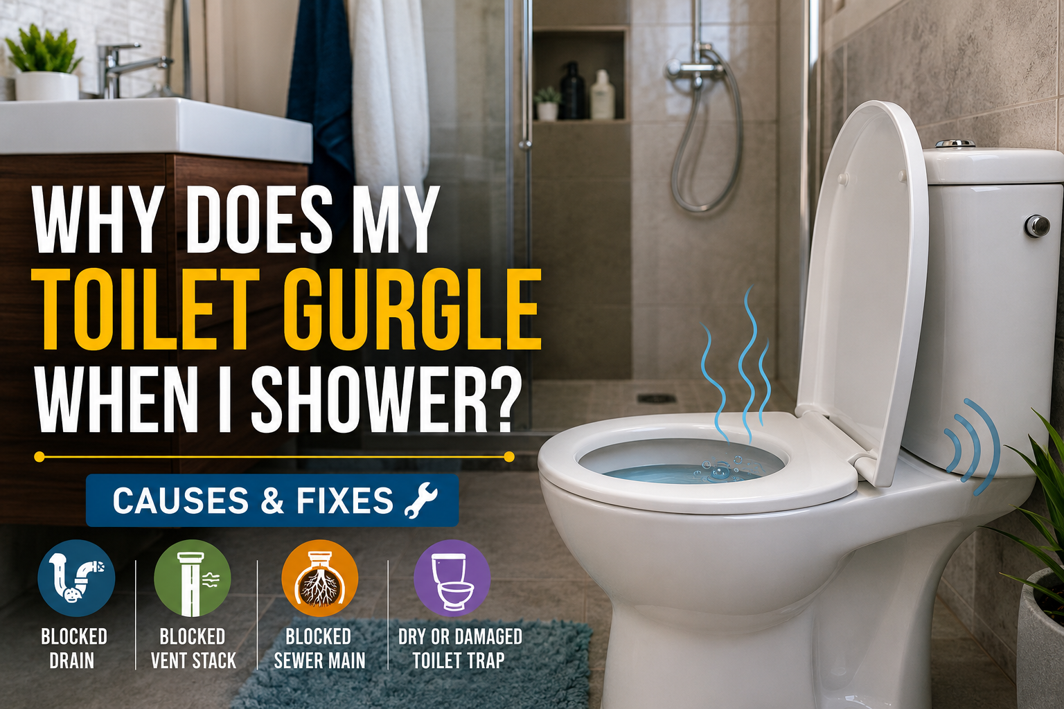 Why Does My Toilet Gurgle When I Shower